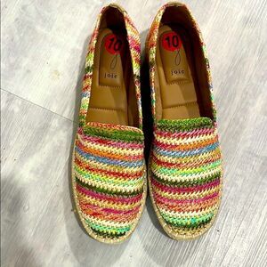 Joie Cara Colorful Espadrilles with Zigzag Design